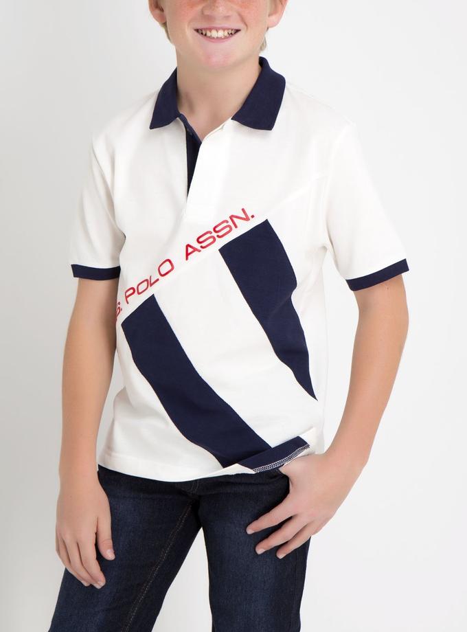 USPA BOYS COLORBLOCK POLO SHIRT Free shipping