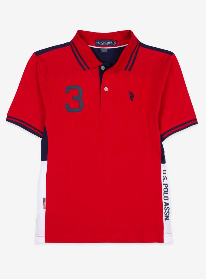 USPA BOYS COLORBLOCK SIDE STRIPE POLO SHIRT On Sale