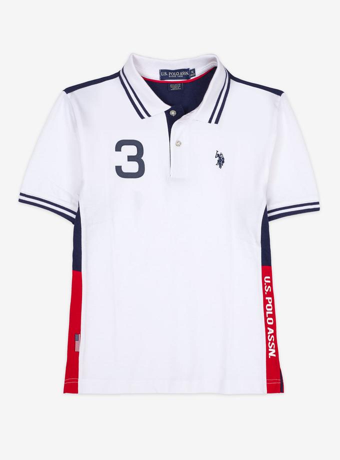 USPA BOYS COLORBLOCK SIDE STRIPE POLO SHIRT On Sale