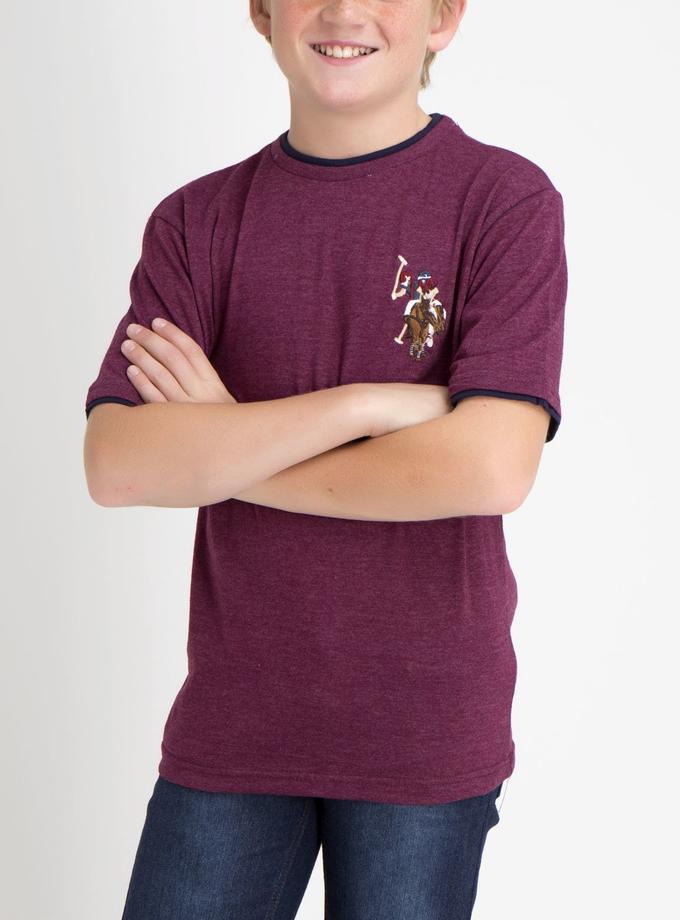 USPA Boys Crew Neck Multi-Color Logo T-Shirt Free shipping