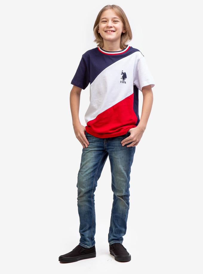 USPA BOYS DIAGONAL CREW NECK T-SHIRT Best Buy