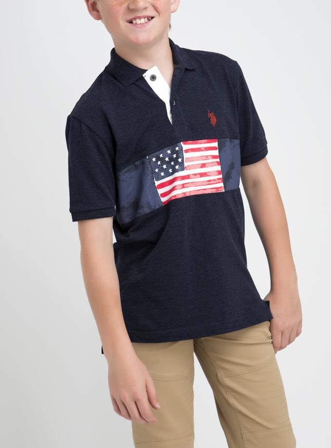 USPA BOYS FLAG POLO SHIRT For Sale