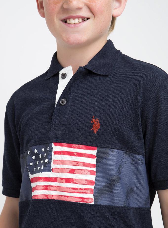 USPA BOYS FLAG POLO SHIRT For Sale