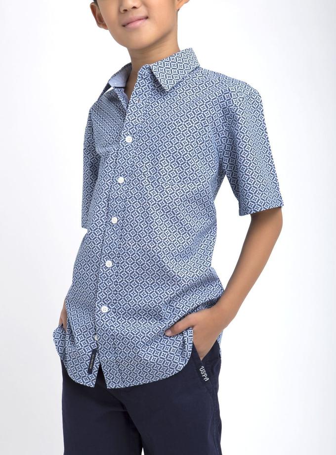 USPA BOYS GEOMETRIC PRINTED SHIRT Same Day Delivery