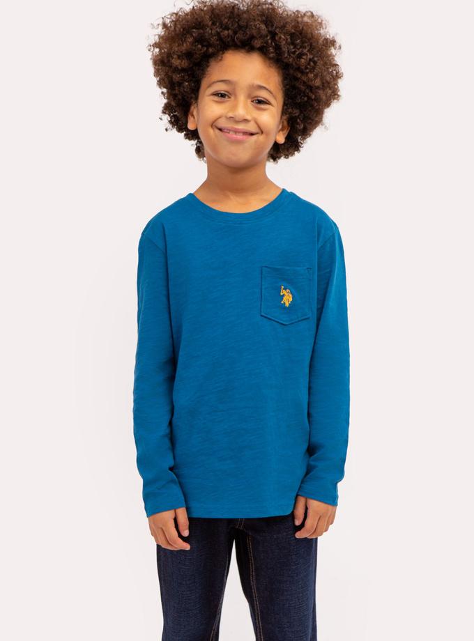 USPA BOYS LONG SLEEVE CHEST POCKET T-SHIRT Best Price