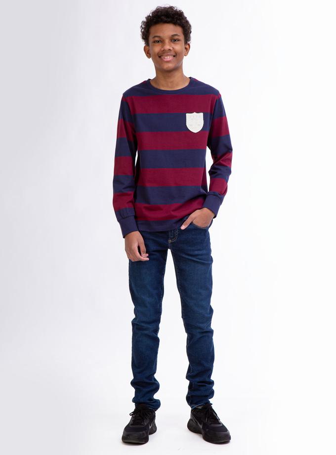 USPA BOYS LONG SLEEVE RUGBY T-SHIRT Same Day Delivery