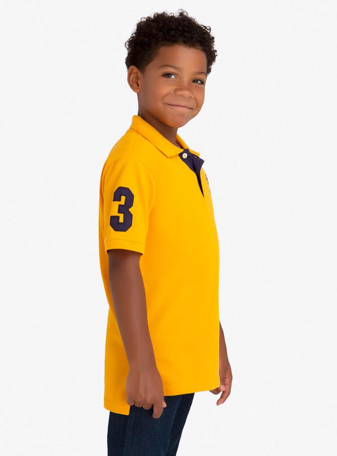 USPA Boys Multi-Color Big Logo Polo Shirt New Arrival