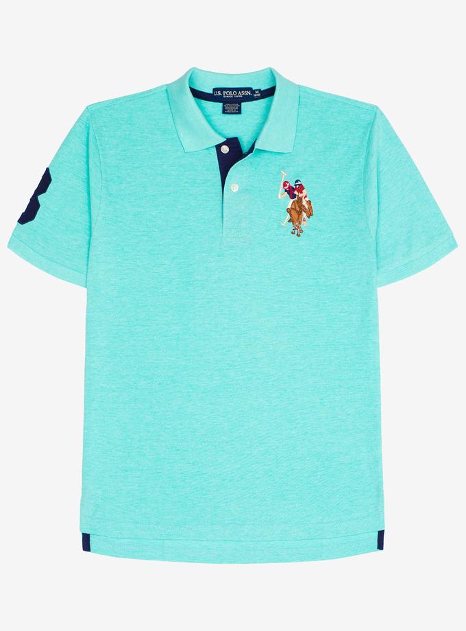 USPA BOYS MULTI-COLOR BIG LOGO POLO SHIRT On Sale