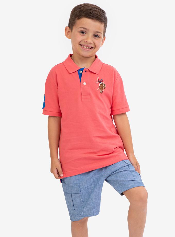 USPA BOYS MULTI COLOR LOGO PIQUE POLO SHIRT Best Buy