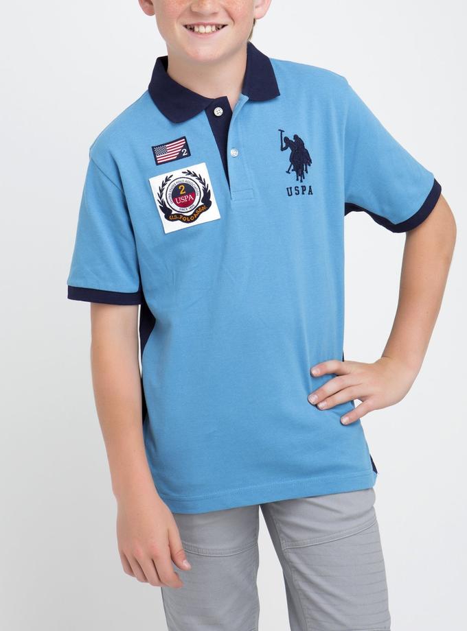 USPA BOYS PATCH POLO SHIRT Free shipping