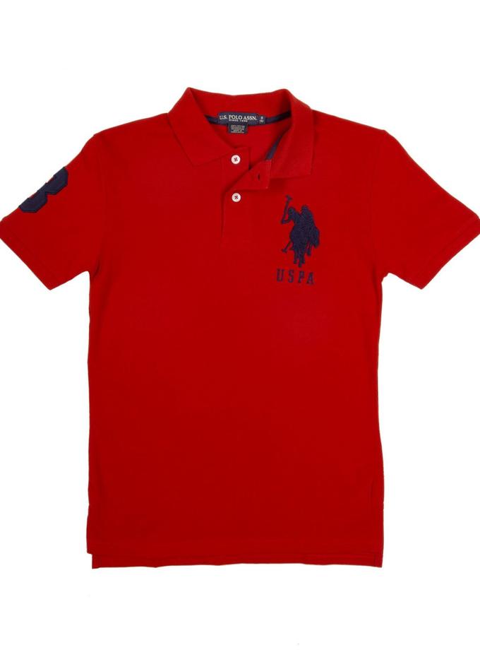 USPA Boys Pique Big Logo Polo Shirt Best Buy