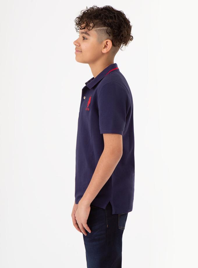 USPA BOYS PIQUE SOLID POLO SHIRT For Sale