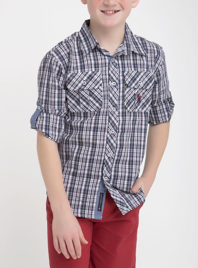 USPA BOYS PLAID SHIRT Free shipping