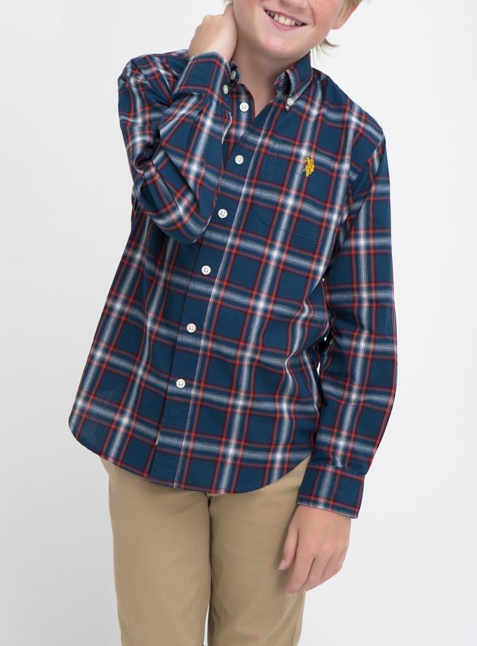 USPA BOYS PLAID SHIRT High Quality