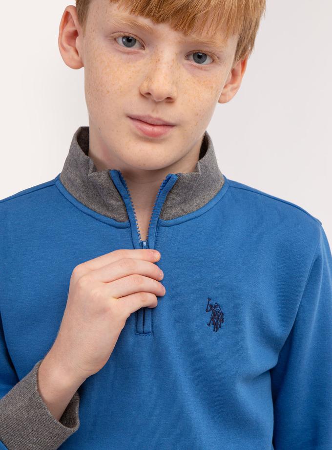 USPA BOYS QUARTER ZIP FLEECE PULLOVER Free shipping