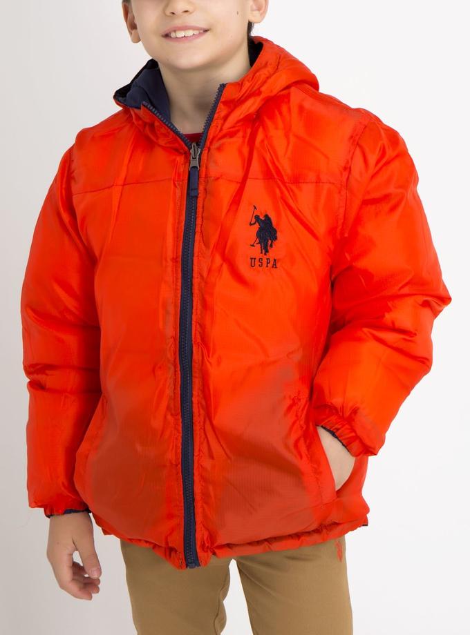 USPA BOYS REVERSIBLE PUFFER JACKET Free shipping