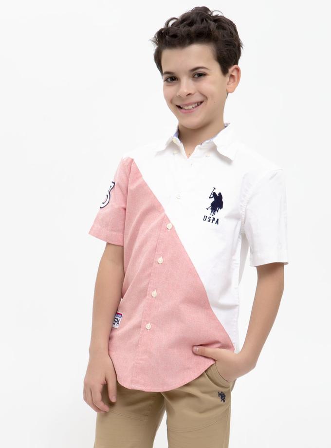 USPA BOYS SHORT SLEEVE OXFORD SHIRT For Sale