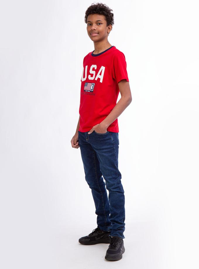 USPA BOYS USA FLAG CREW NECK T-SHIRT Best Buy