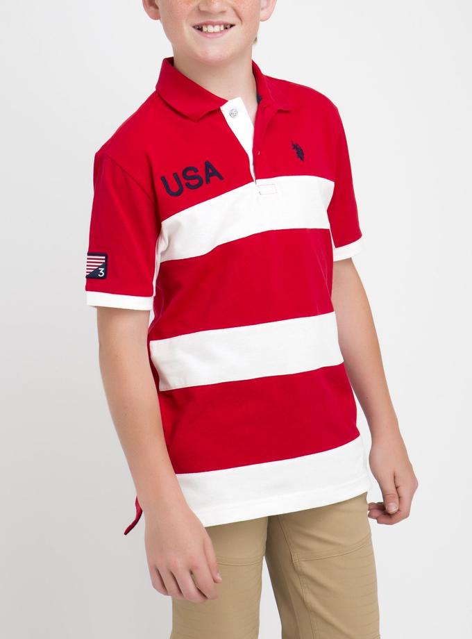 USPA BOYS USA RUGBY POLO SHIRT For Sale