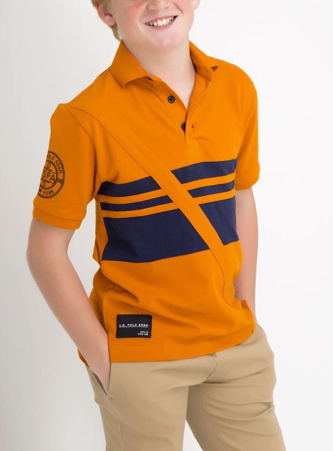 USPA BOYS VERTICAL STRIPE POLO SHIRT Best Seller