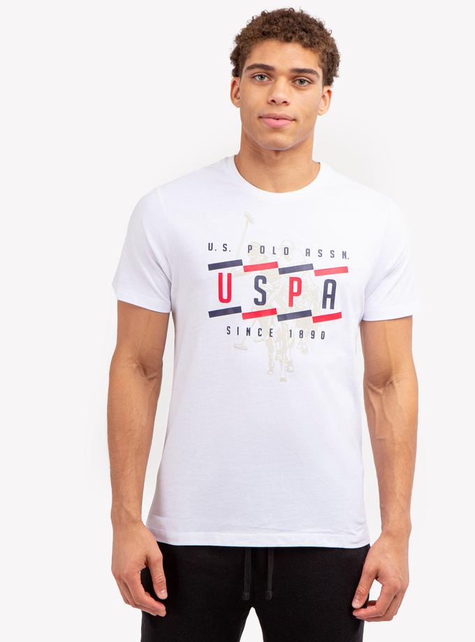 USPA BROKEN GRAPHIC JERSEY T-SHIRT Same Day Delivery