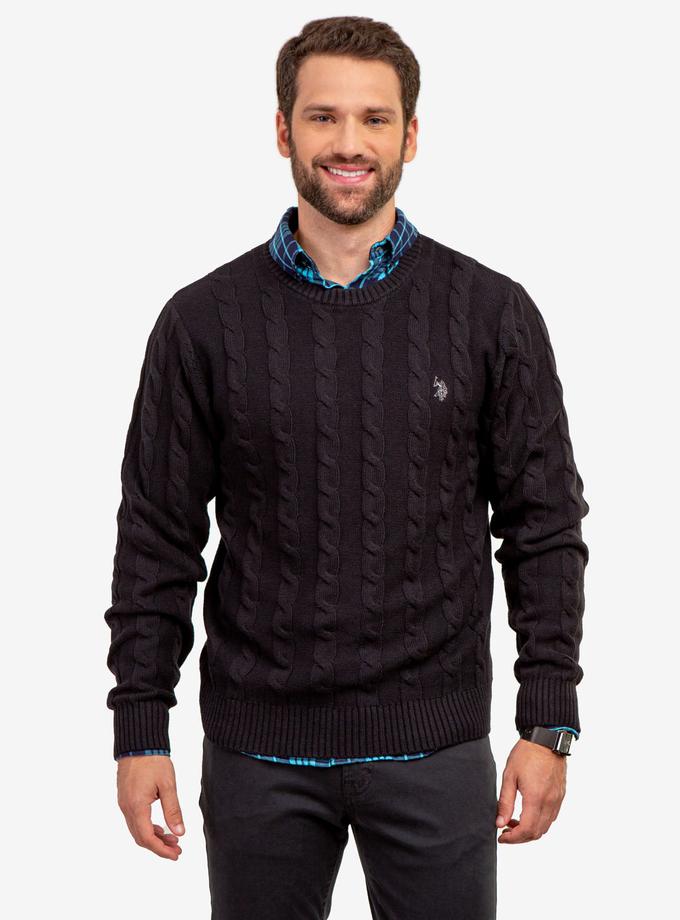 USPA CABLE CREW NECK SWEATER Best Seller