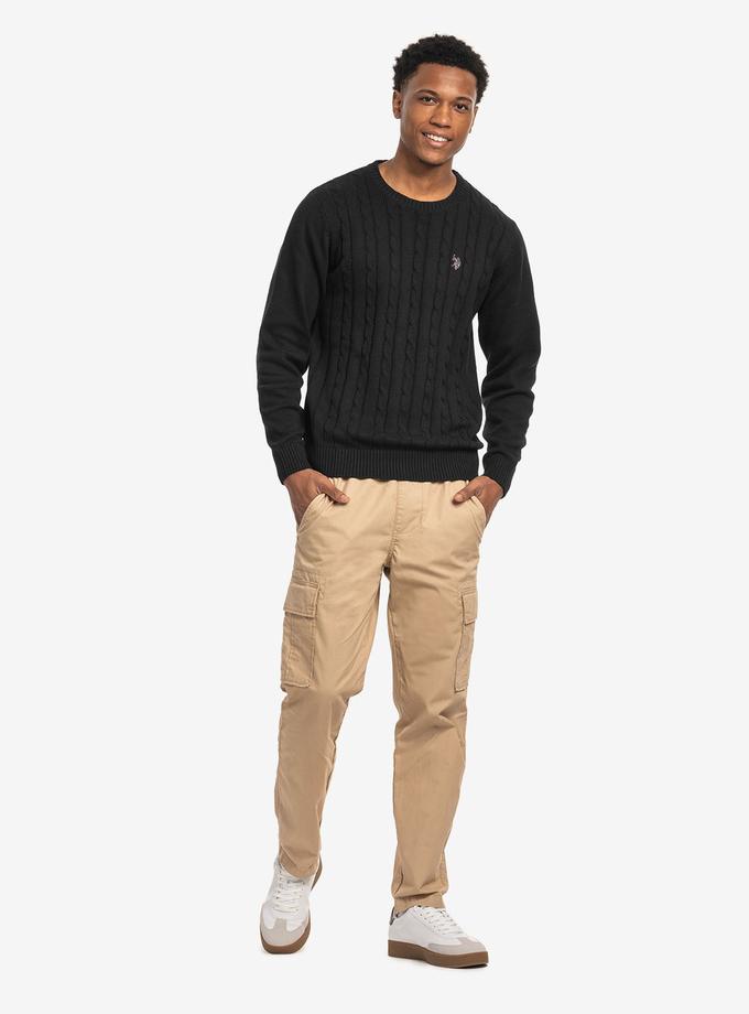 USPA CABLE CREW NECK SWEATER New Arrival