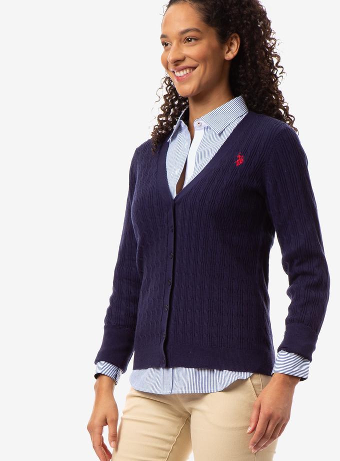 USPA CABLE KNIT CARDIGAN For Sale