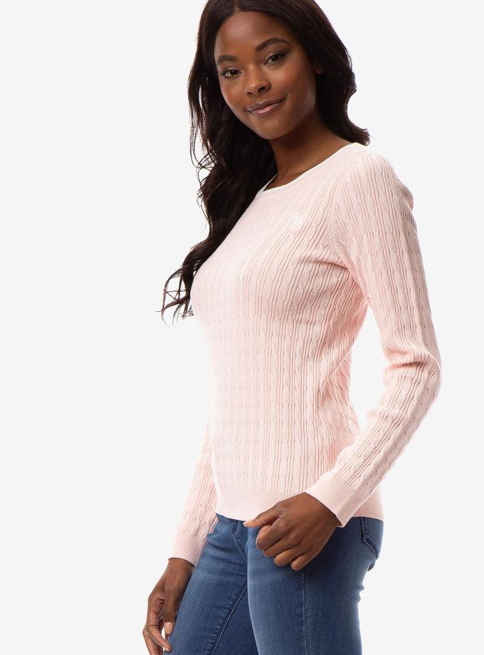 USPA CABLE KNIT CREW NECK SWEATER Best Price