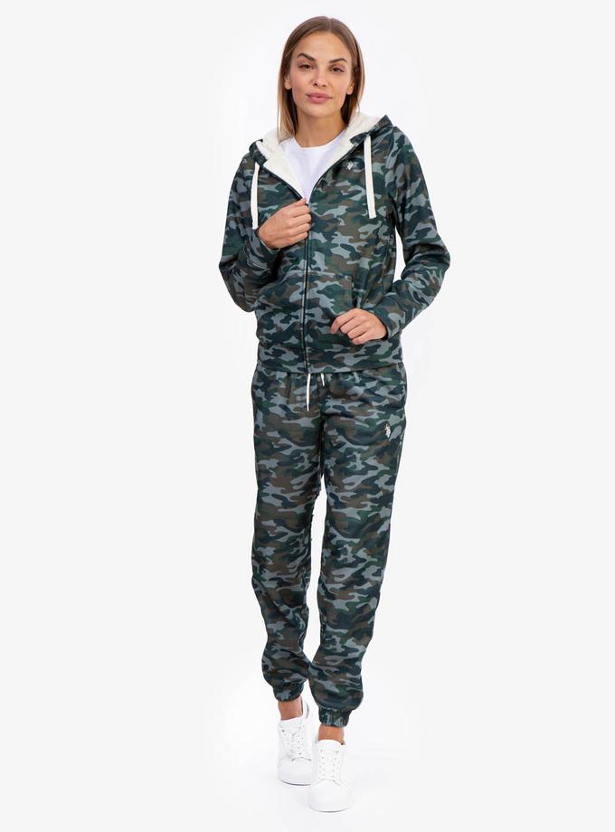 USPA CAMO SHERPA LINED ZIP HOODIE For Sale