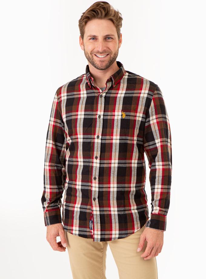 USPA CHEST POCKET YARN DYE PLAID SHIRT Best Seller