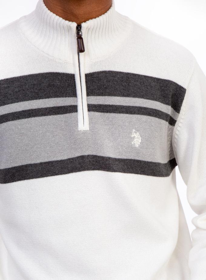 USPA CHEST STRIPE 1/4 ZIP SWEATER Same Day Delivery