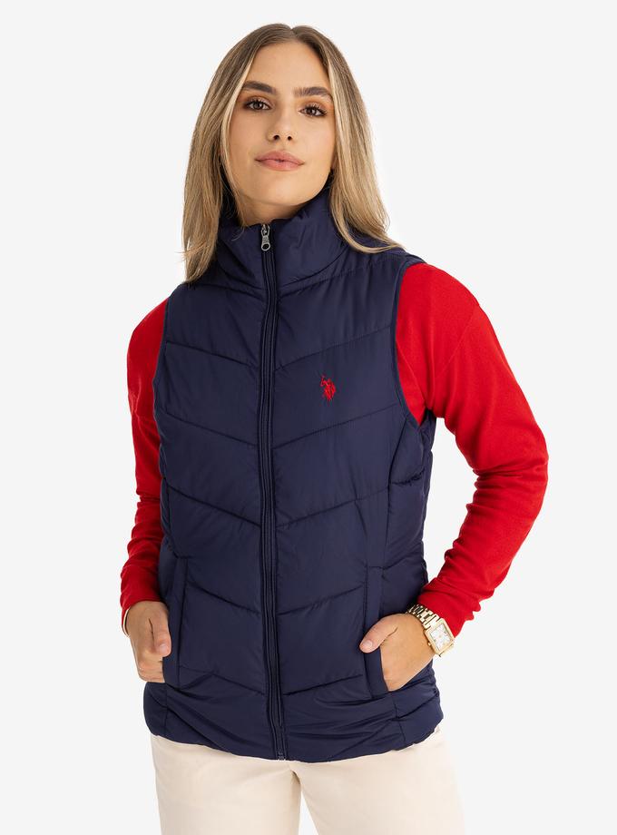 USPA CHEVRON STITCH PUFFER VEST On Sale