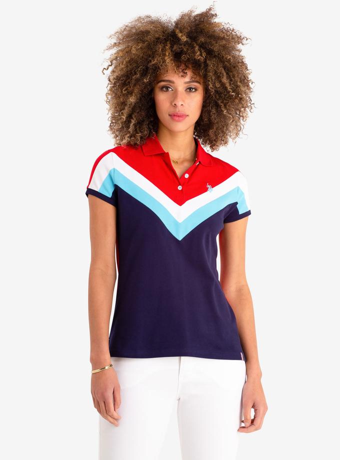 USPA CHEVRON STRIPE POLO SHIRT Best Buy