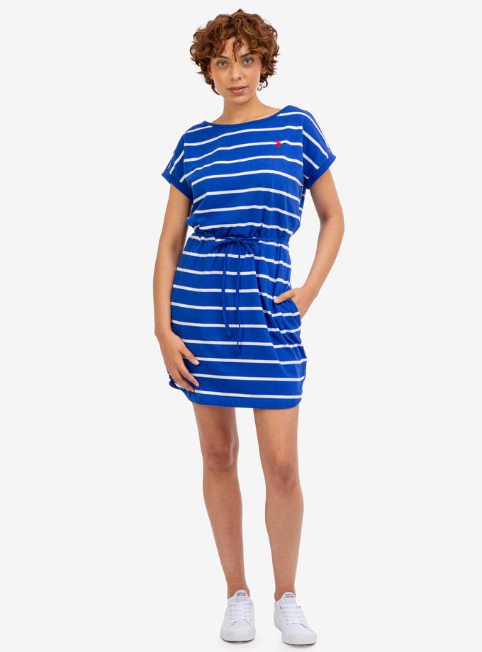 USPA CINCH WAIST STRIPE DOLMAN DRESS Best Buy