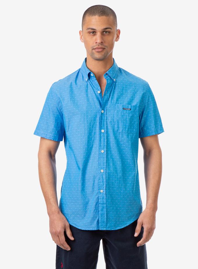 USPA CLASSIC FIT DOBBY PATTERN SHORT SLEEVE SHIRT Best Price