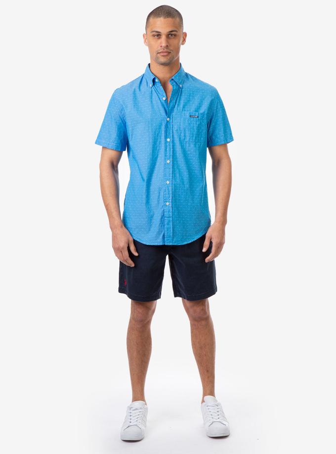 USPA CLASSIC FIT DOBBY PATTERN SHORT SLEEVE SHIRT Best Price