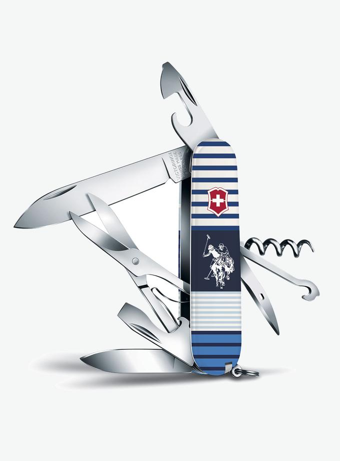 USPA CLIMBER BLOCKED STRIPES 91MM SWISS ARMY POCKET KNIFE On Sale