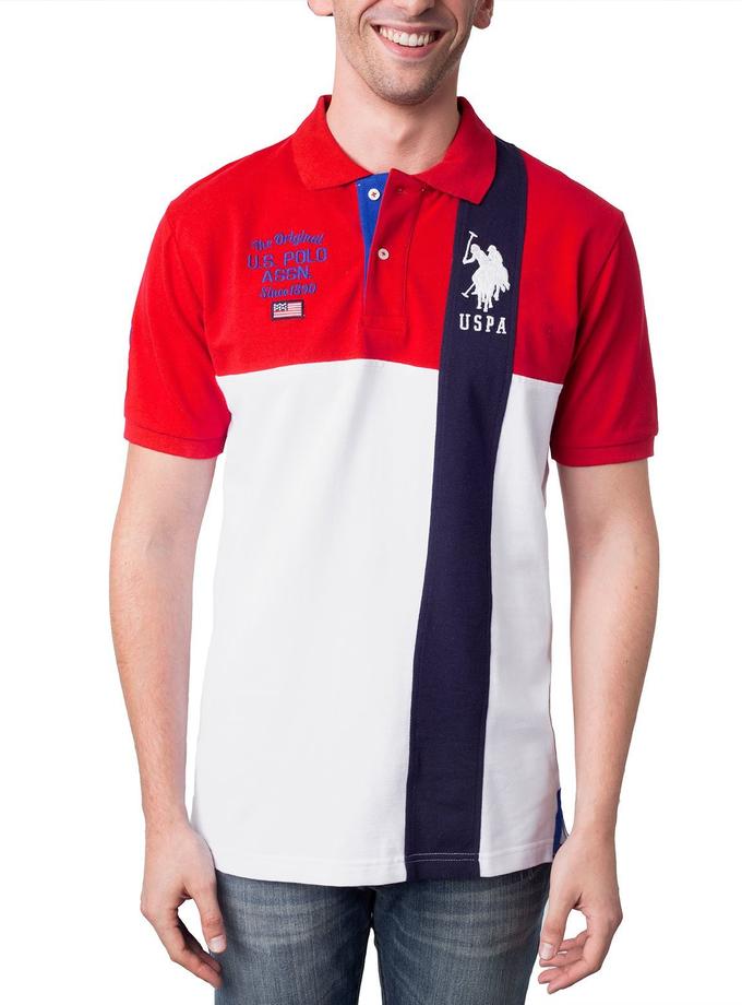 USPA Color Block Polo Shirt Best Seller