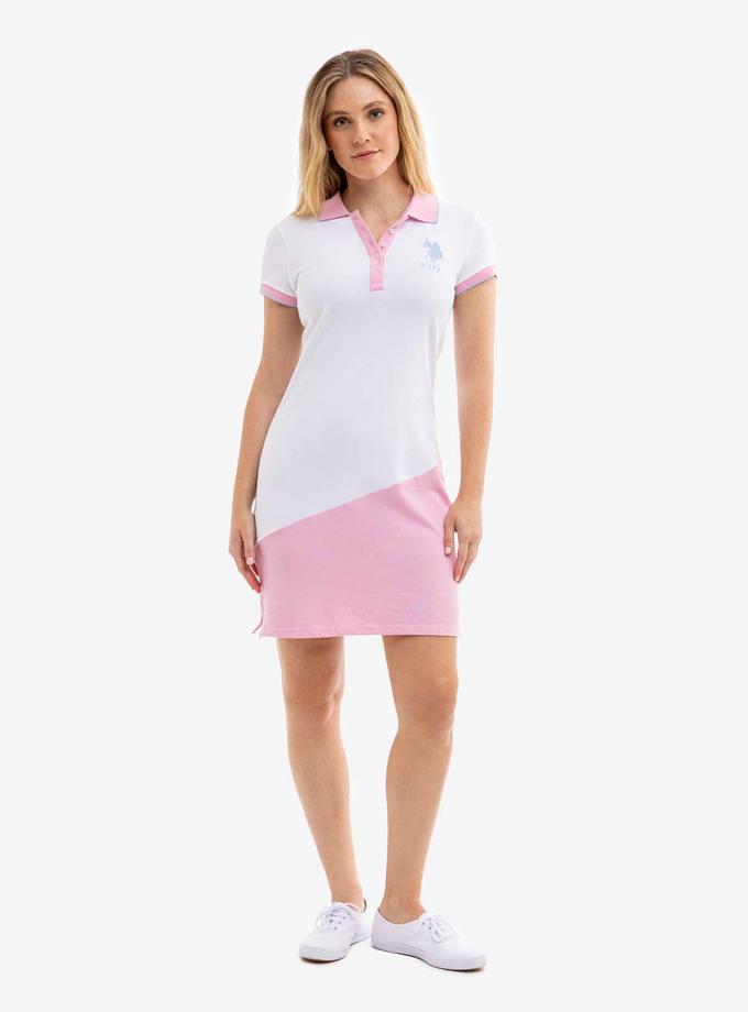 USPA COLORBLOCK BIG LOGO POLO DRESS On Sale