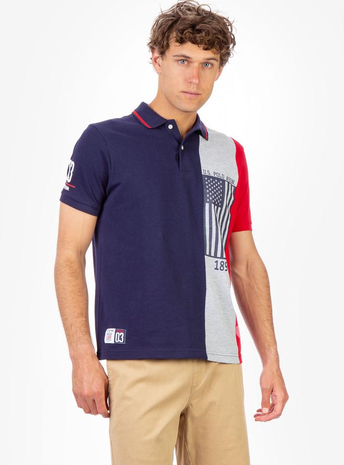 USPA COLORBLOCK FLAG PIQUE POLO SHIRT Best Buy