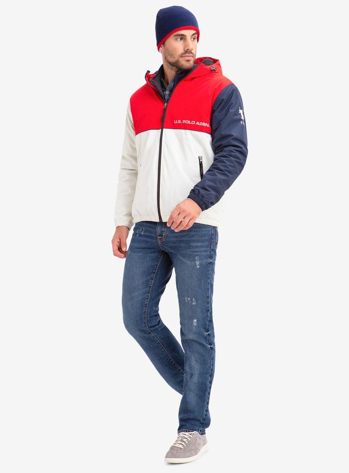 USPA COLORBLOCK FLEECE LINED HOODED COAT High Quality