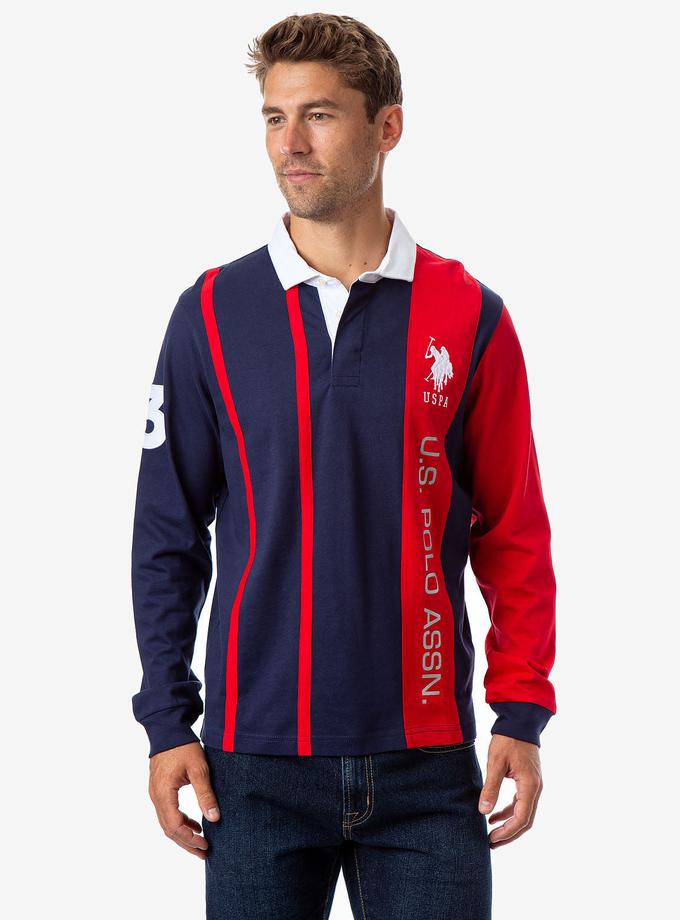 USPA COLORBLOCK LONG SLEEVE POLO SHIRT Best Price