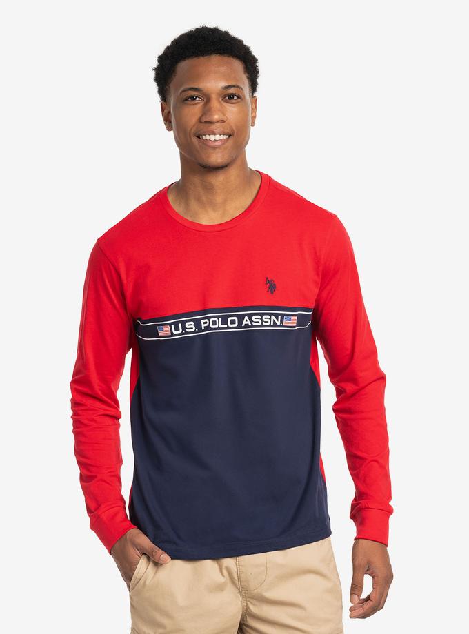 USPA COLORBLOCK PIECED LONG SLEEVE T-SHIRT Best Price