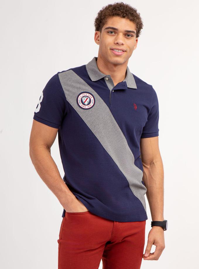 USPA COLORBLOCK PIQUE SASH POLO SHIRT Free shipping