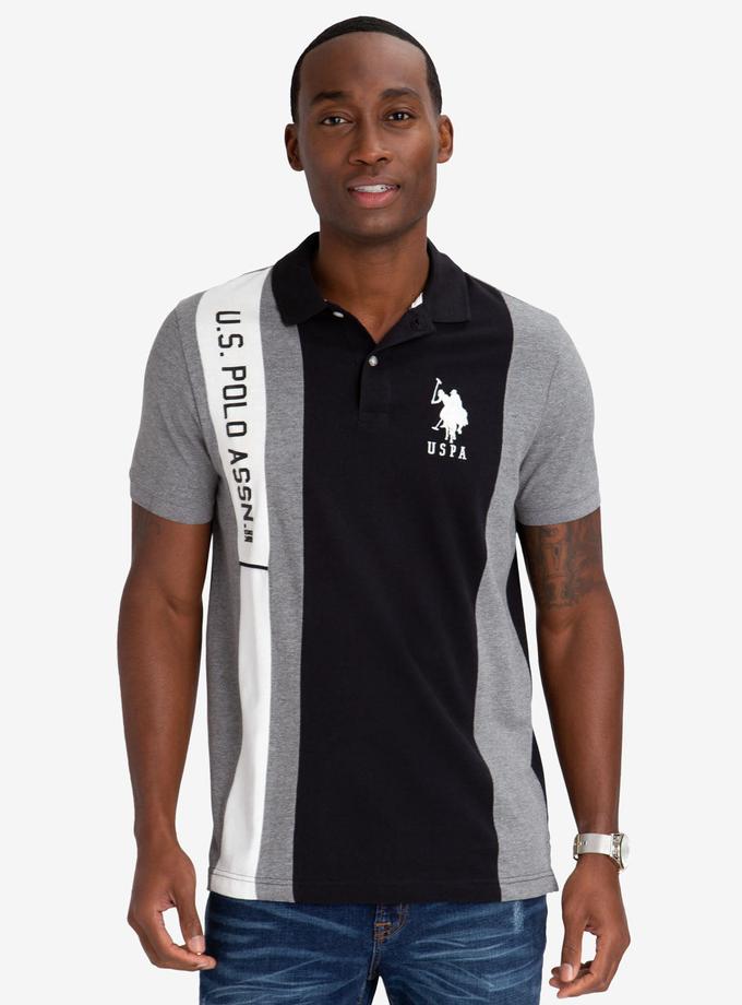 USPA COLORBLOCK POLO SHIRT WITH RUBBER U.S. POLO ASSN. DETAIL New Arrival