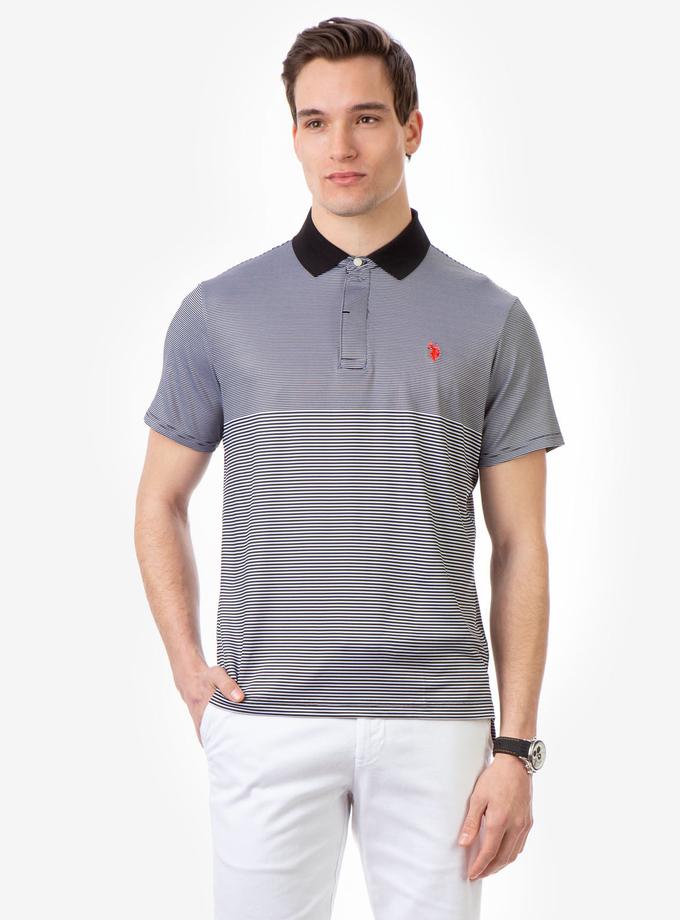 USPA COLORBLOCK PRINTED JERSEY POLO SHIRT High Quality