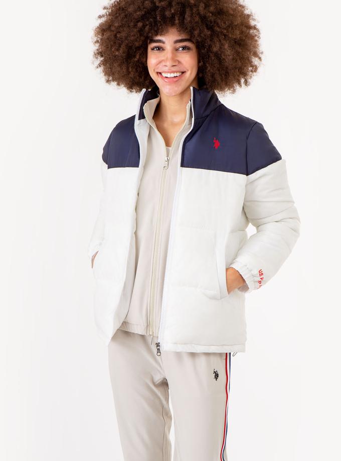 USPA COLORBLOCK PUFFER JACKET For Sale