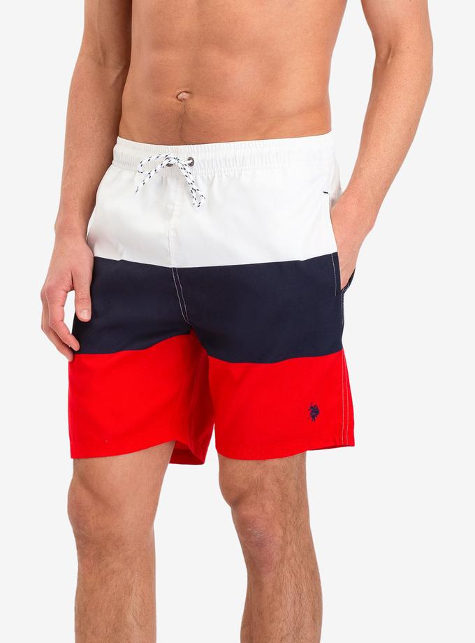 USPA COLORBLOCK RWB SWIM TRUNKS Best Buy