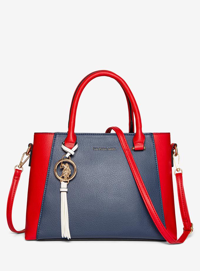 USPA COLORBLOCK SATCHEL WITH LOGO MEDALLION Best Price